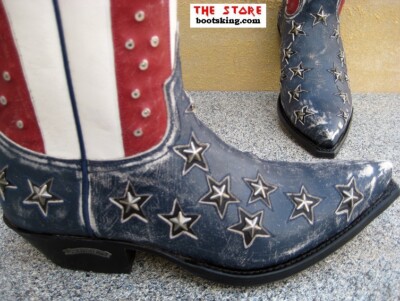 SENDRA SENDRA BOOTS AMERIKA COWBOYSTIEFEL WESTERNSTIEFEL LEDER HANDMADE GR. 37 BIS 47