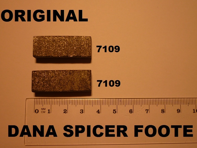 BremsklÃ¶Tze Bremssteine BremsbelÃ¤Ge Set Dana Spicer Foote Getriebe Rasentraktor 