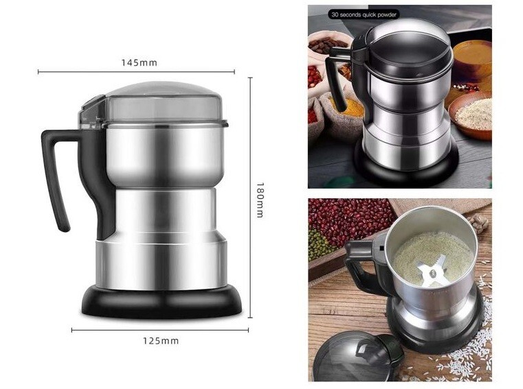 Macinacaffè Elettrico Macina Caffè Macchina 400W 400gr cir