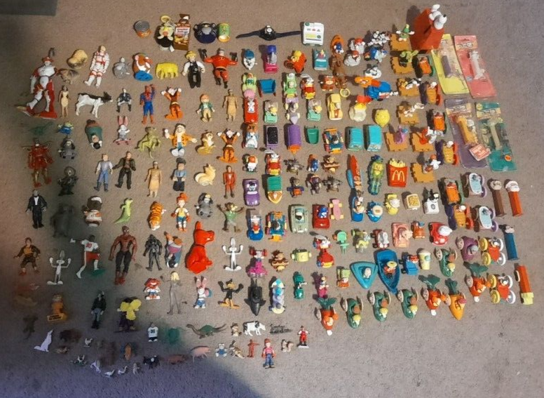 Large Lot of Vintage Kids Toys Mostly 80s 90s McDonalds Burger King Other Brands