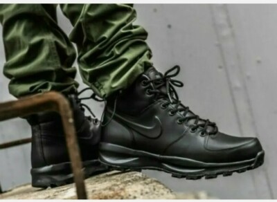 Nike Manoa Leather SE Black Boots Men's Size 11.5 NEW no box