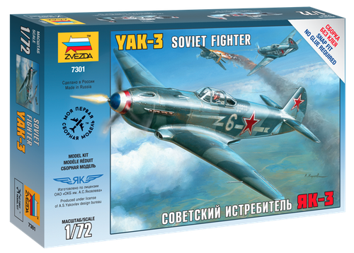 ZVEZDA 7301 172 YAK3 SOVIET FIGHTER