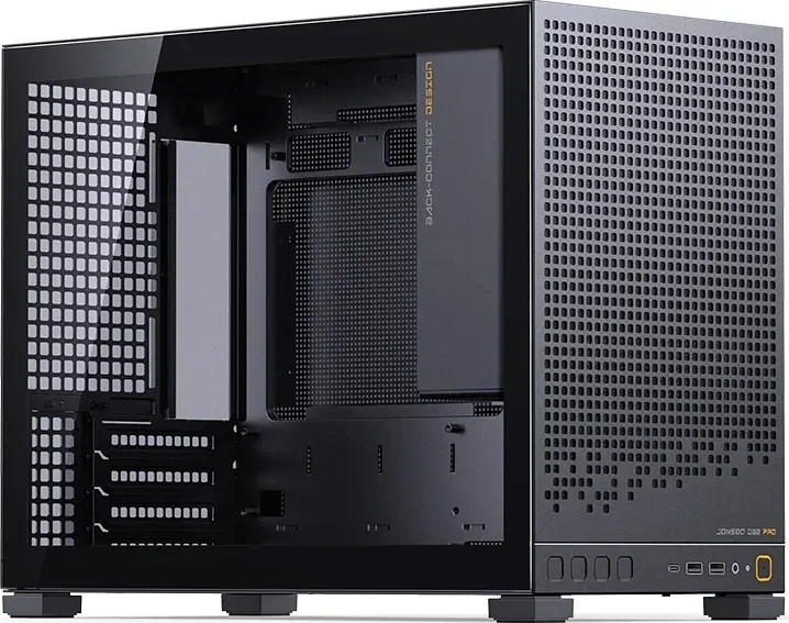 Jonsbo D32 PRO Black PC-Gehäuse, Mini-Gehäuse, mATX, Tempered Glass - schwarz
