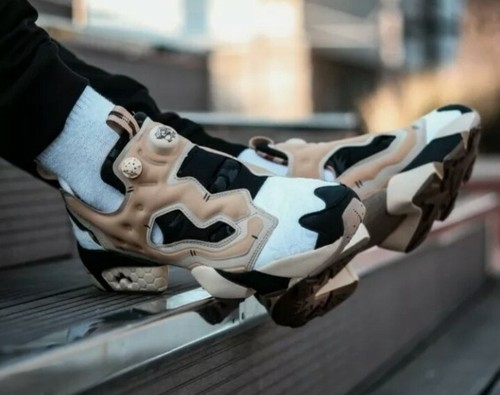 Mens Reebok x Kung Fu Panda Instapump Fury OG Po Black White Beige GZ8632