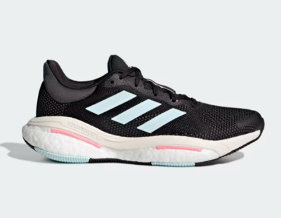 Adidas Solar Glide 5 Women's Running Shoes, Size 7 Black pink GY3485