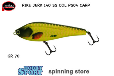 MOLIX PIKE JERK 140 col PS 01 PERCH  GR 70 SLOW SINKING SPINNING LUCCIO