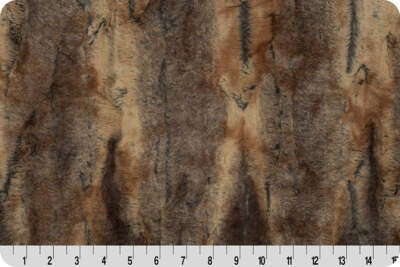 Minky Luxe Cuddle  Red Fox Amber/Taupe