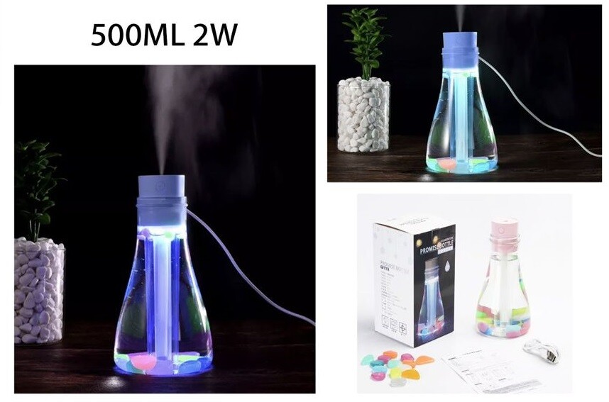 Diffusore Aromi Umidificatore Bottiglia 500ml Usb Aromaterapia cir