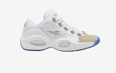 Reebok Question Low White Beige EF7609 Men's Size 7.5-10.5 Iverson