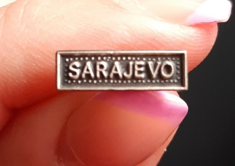 L01c04 Sarajevo RÃ©Duction Barette Agrafe Ordonnance DÃ©Coration Militaria 