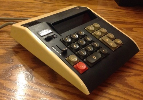 Olympia CD 102 Vintage plug-in desktop calculator ~works ~ Adding Machine ~cd102