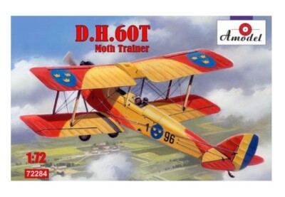 Amodel 72284 De Havilland DH.60T Moth Trainer 1/72 Plastic model airplane