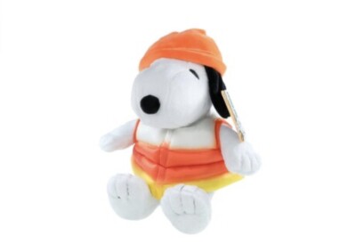 New 2024 Snoopy Candy Corn Puffer Coat Plush Halloween Peanuts