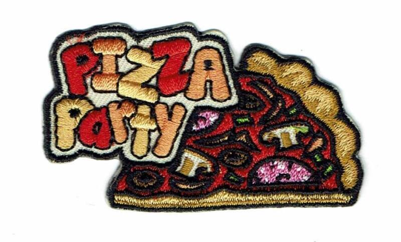 Girl Cub Boy PIZZA PARTY Day SLICE Fun Patches Crests Badges SCOUT GUIDE Event