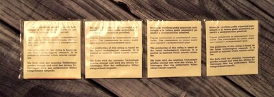 European New Old Stock Vintage Czech Best 70 Mandolin Kontra Strings Set of 4