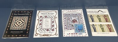 Lot Of 4 Quilting Patterns Books Bear Mountain Cabin Stars Align Faith Hope Love