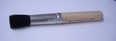 2 NATURAL BRISTLE Duro Art STIPPLE BRUSHES size #12 for Stencils, Paint & Ink