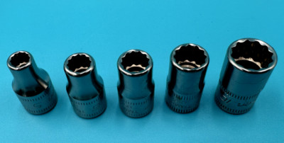 NEW Snap-On 5-10mm Shallow 12-Point Sockets 1/4'' Drive Metric 5-pc Kit 111TMMDY