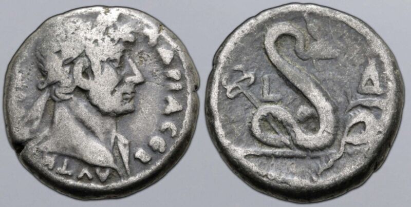 Hadrian Bi Tetradrachm Of Alexandria, Egypt. Dated Ry 4 = Ad 119/20.