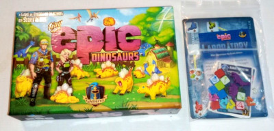 Tiny Epic Dinosaurs + Deluxe Laboratory Mini Expansion, New, Open Box, See Desc.