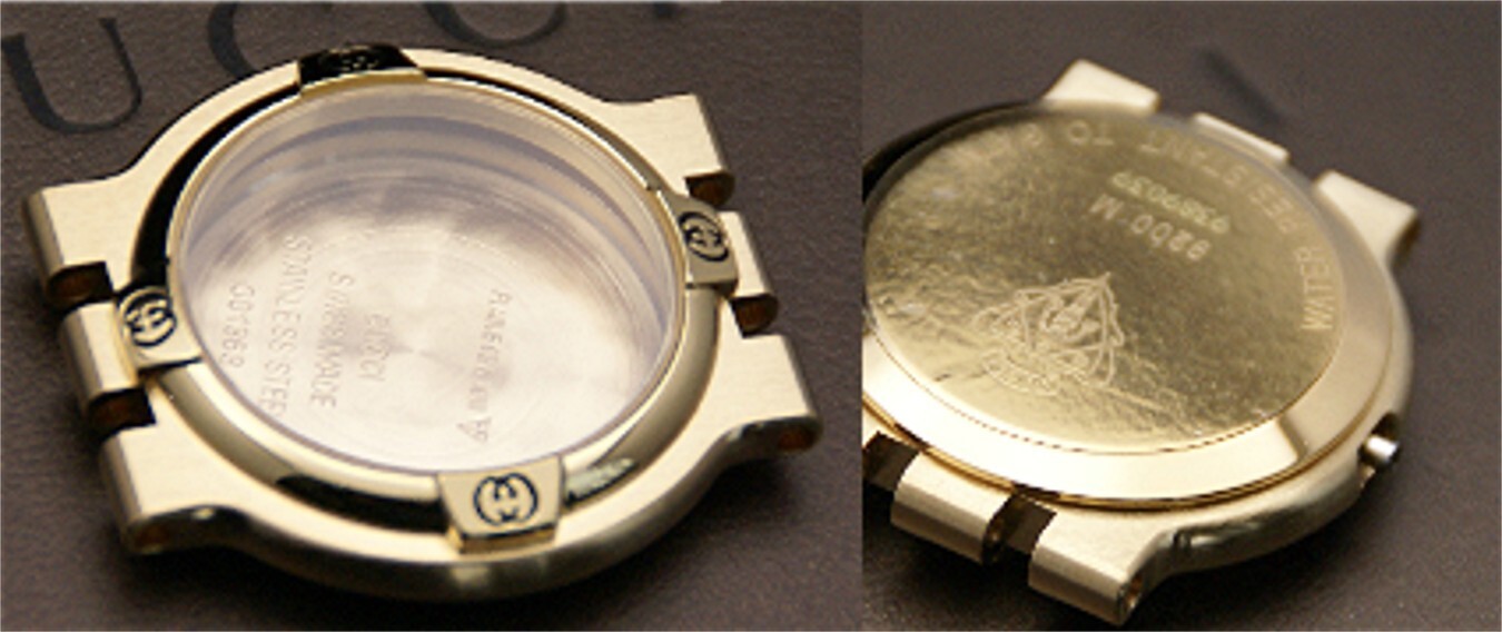 GUCCI スイス製 長方形ケース 時計　稼働品 GUCCI watch case box 3 pieces m59341885138HA Used | eBay