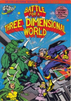 Battle for a Three Dimensional World 1 3-D Jack Kirby Thibodeaux 1982 3D VF