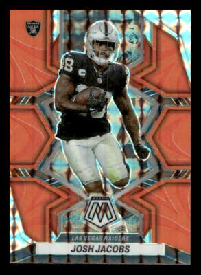 2022 Panini Mosaic #116 Josh Jacobs Mosaic Reactive Orange Las Vegas Raiders