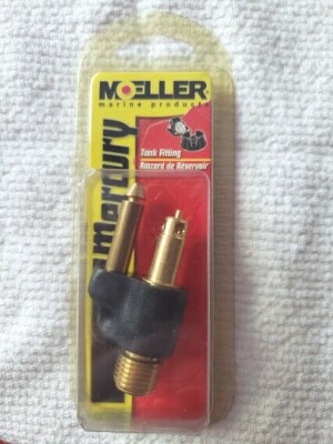 Moeller Marine Products Mercury Tank Fitting 1/4 NPT Male 1998 and newer engines