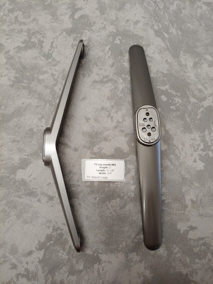 S 002  Height: 2" Length: 11 1/8" Width: 3/4" (tv Stand Legs