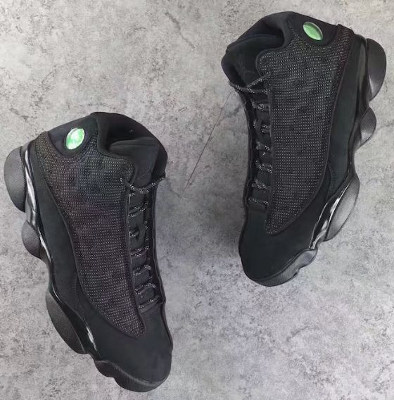 Nike Air Jordan Xiii Retro 13 Black Cat Anthracite 3m 414571-011 Authentic W/Rec