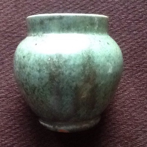 Frog Skin Glazed Hand Turned Studio Pot / Vase North Carolina? Unmarked Unknown