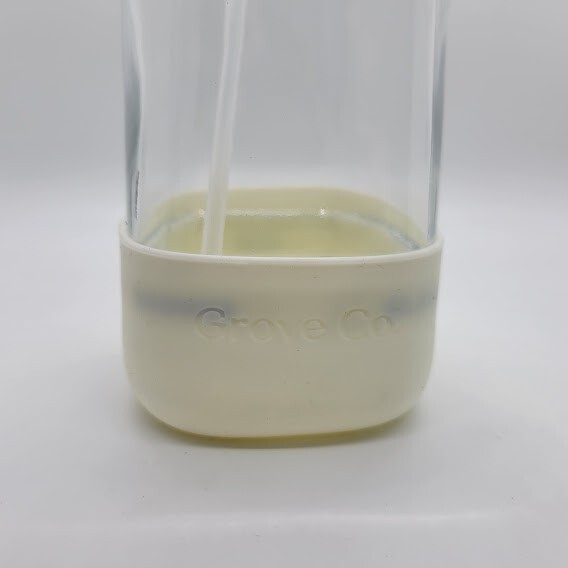 Grove Co 16oz Glass Spray Bottle Brilliant White Silicone Sleeve w/Spray Nozzle