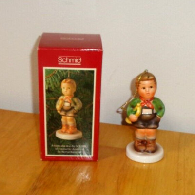 Vintage Schmid Berta Hummel Hark the Herald Figurine Ornament New in Box 1983