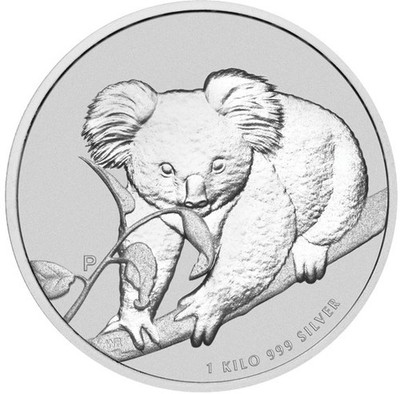 Australien 30 $  2010 Koala 2010 1 kg  Silber 999  BU