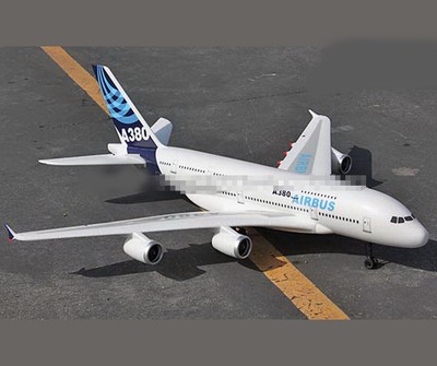 New WhiteBlue Length 143CM Fixed Wing Simulation Remote Control Plane Model Toy