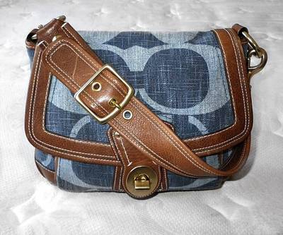バッグ Coach Signature Denim Canvas Legacy Bag Coach Legacy Denim Signature Tote Bag 946 | eBay