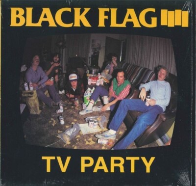 BLACK FLAG - TV PARTY 7 in black vinyl single New