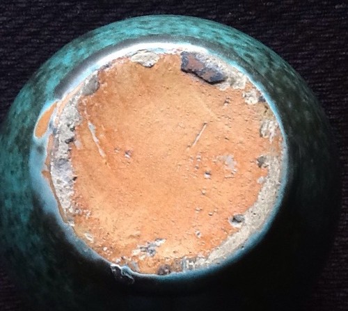 Frog Skin Glazed Hand Turned Studio Pot / Vase North Carolina? Unmarked Unknown