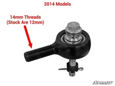 SuperATV Heavy Duty Tie Rod Kit for Polaris RZR XP 1000 (2014-2018)