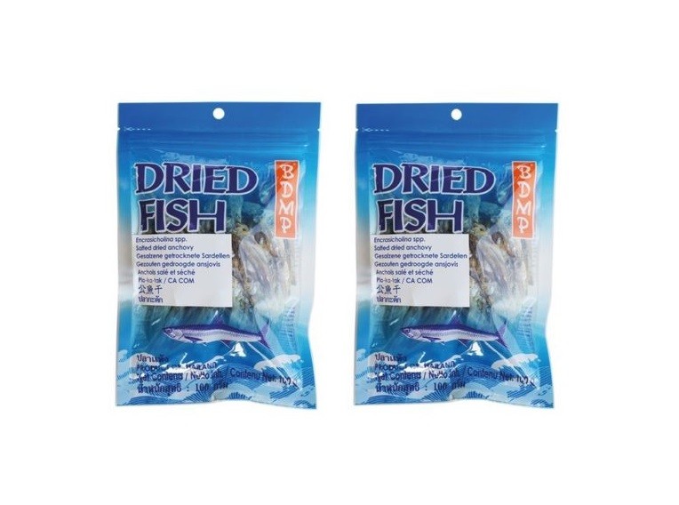 Doppelpack: 2 x 100g Getrocknete Sardellen Anchovys Trockenfisch Anchovis 