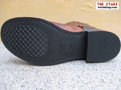 SENDRA SENDRA BOOTS BIKERBOOTS 8373 FARMER STIEFEL BRAUN LEDER HANDMADE GR. 40 BIS 46