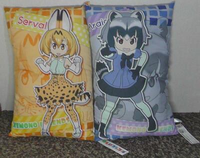 Kemono Friends Serval-san and Raccoon-san Cushion Set