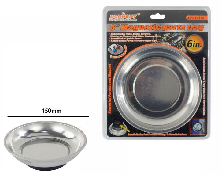 Vaschetta Magnetica Vassoio Calamitato Calamita 150mm Porta Viti Bulloni dfh