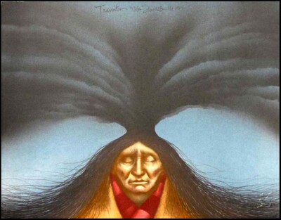 Frank Howell ''Transition'' Lithograph on Paper Hand Signed Make an Offer!