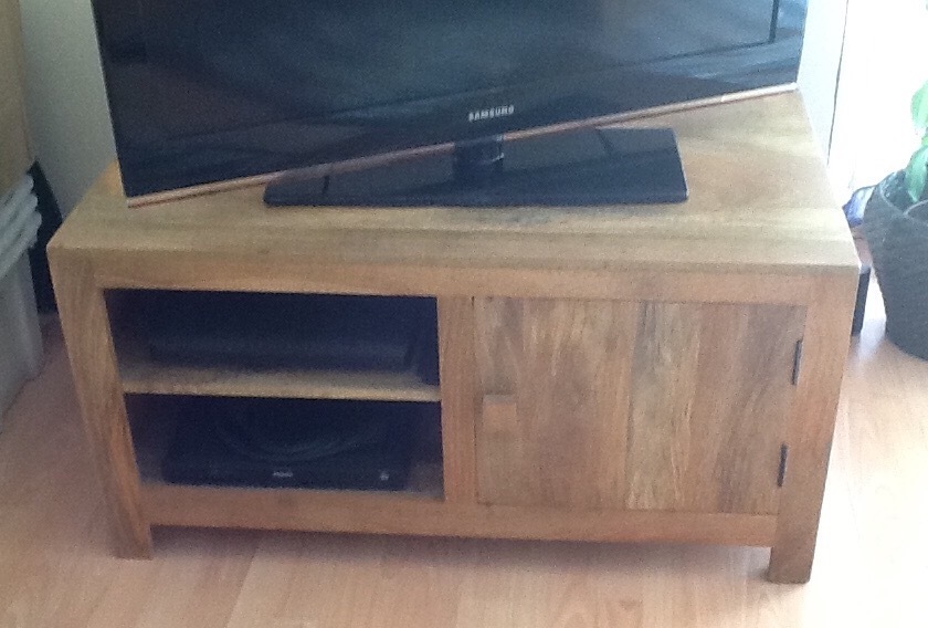 Oak Furniture Land widescreen TV Mantis light natural solid