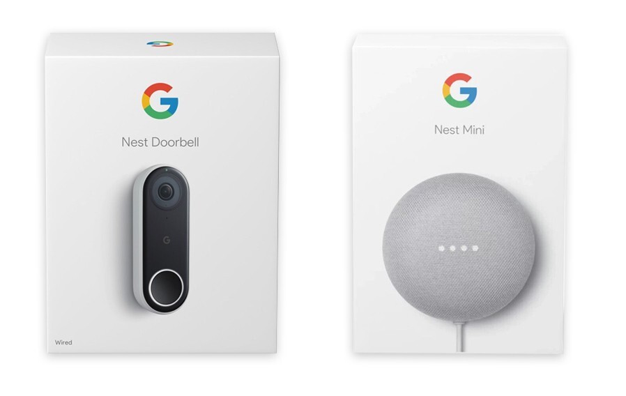 Nest Hello Doorbell and Nest Mini 2 Smart Home Bundle