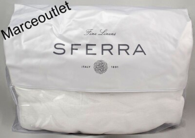 Sferra St.Moritz 11200 100% Long Staple Cotton KING Bed Blanket White