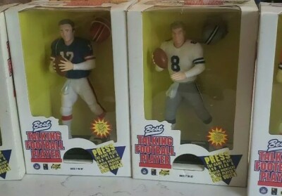 Lot of 3-Best Talking Football Player Complete Set, Marino, Elway, Aikman