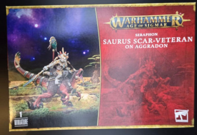 Warhammer Age of Sigmar Seraphon Saurus Scar Veteran on Aggradon AY137-0403