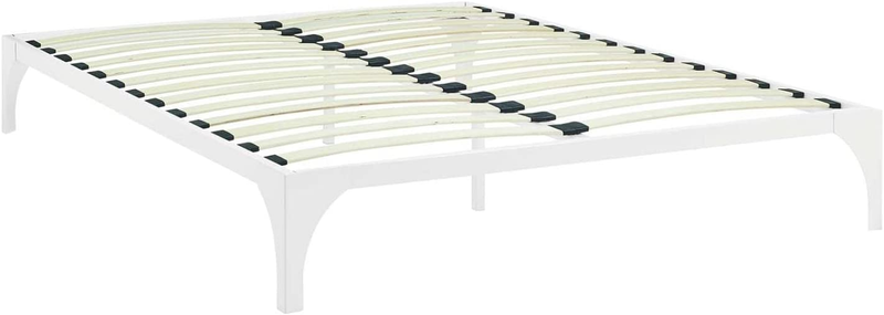 Modway Ollie Steel Modern Full Platform Bed Frame Mattress Foundation with Slat